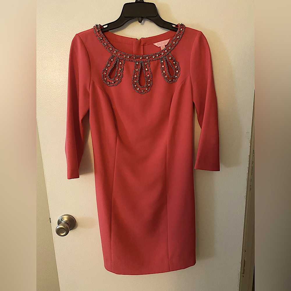 STUNNING 3/4 sleeve Lilly Watermelon Dress!